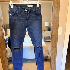 Pistola Dark Blue Distressed Skinny Jeans